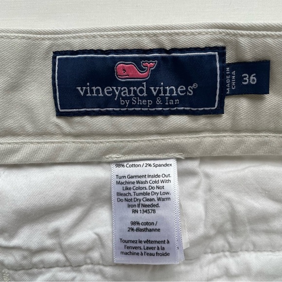 Vineyard Vines Men’s Breaker Short 9” Patriotic Whale Tan Casual Short Size 36 - Picture 9 of 14